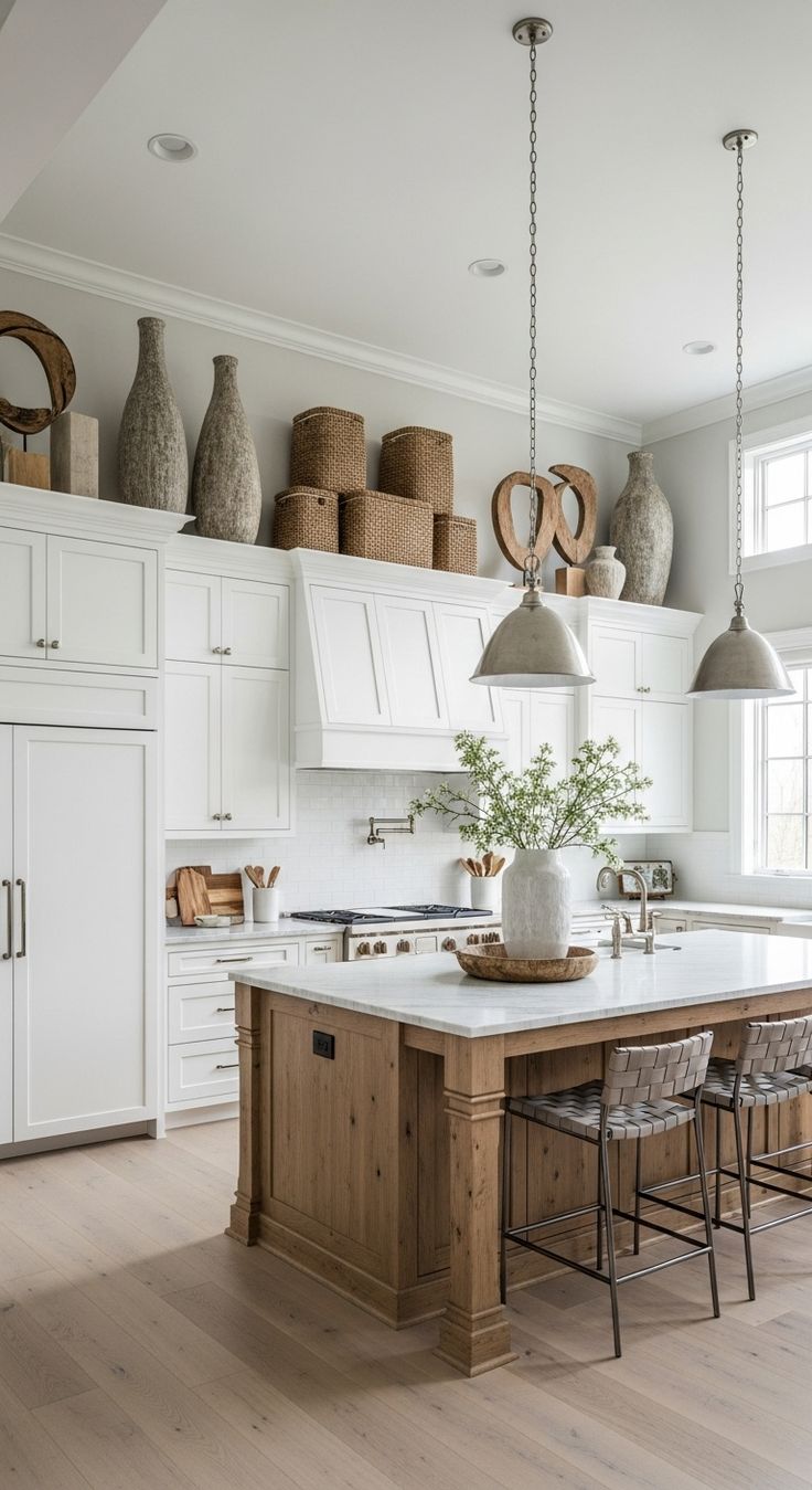 بـ7 أفكار مميزة يمكن استغلال أعلى خزائن المطبخ