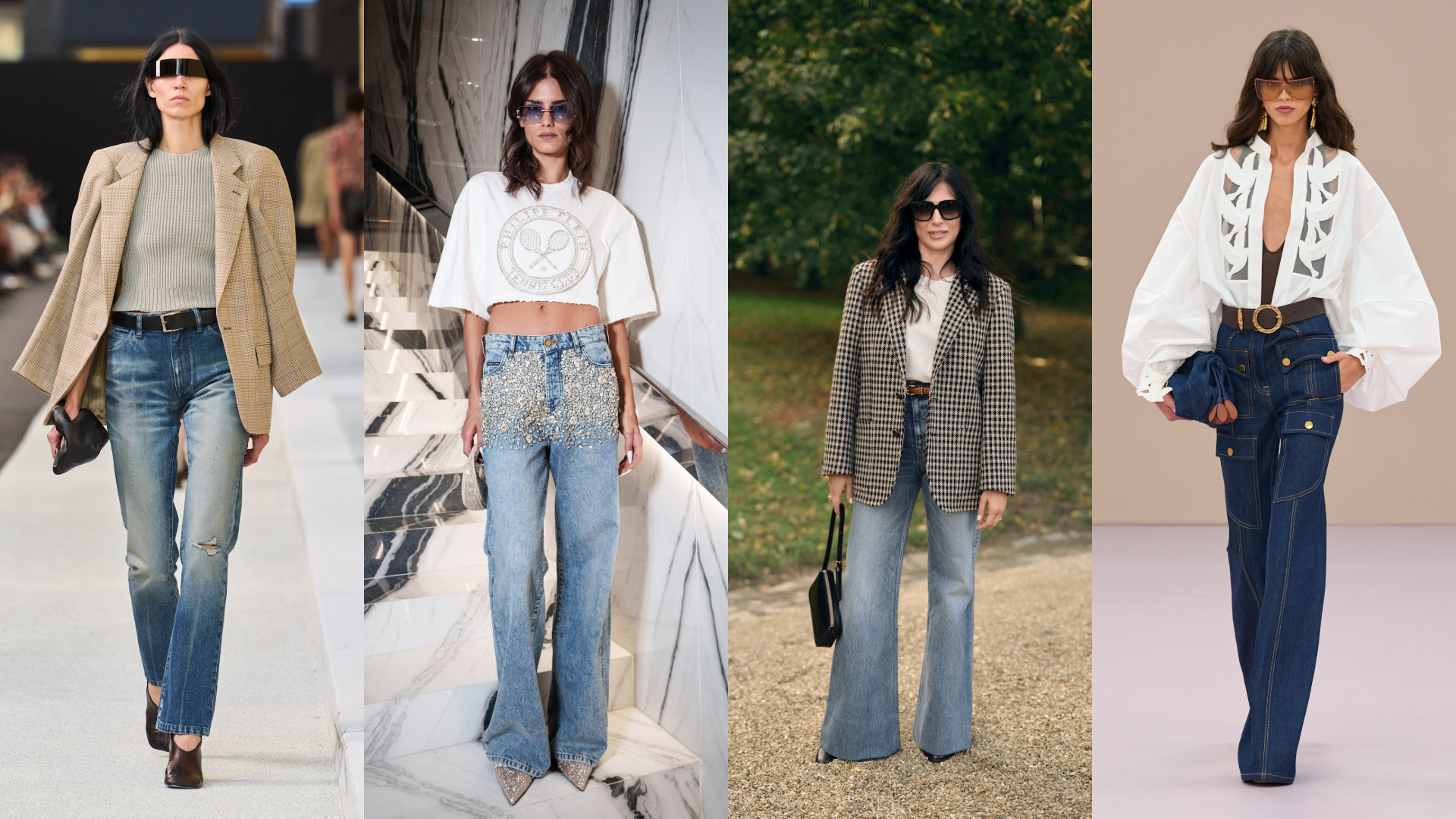 بناطيل جينز من Zimmermann وCeline وPhilipp Plein وMM6