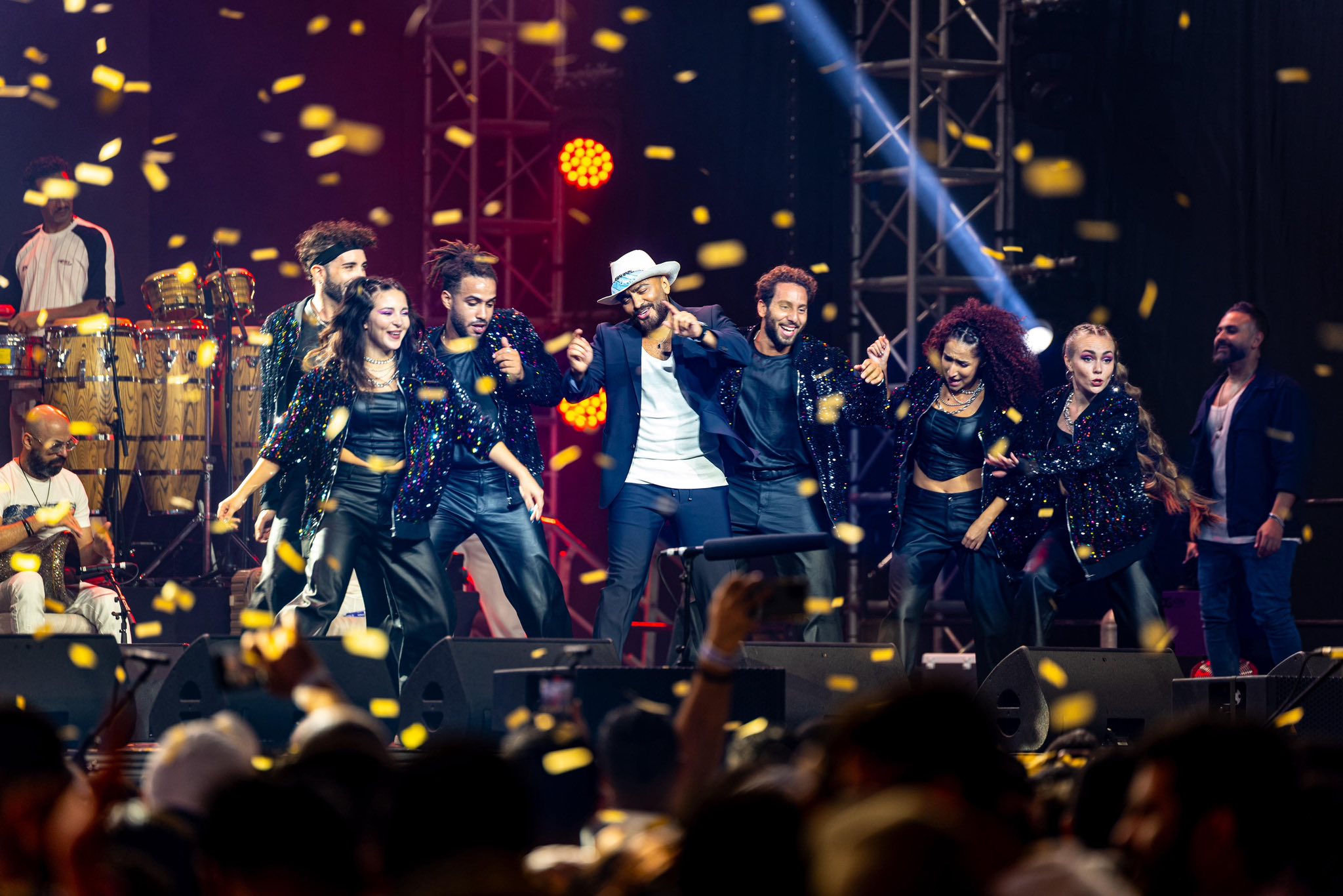 تامر حسني في أحد حفلاته