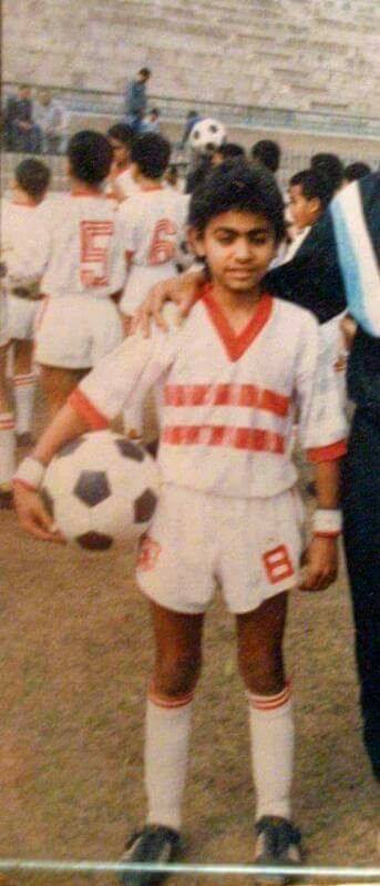 تامر حسني في صفوف ناشئين نادي الزمالك