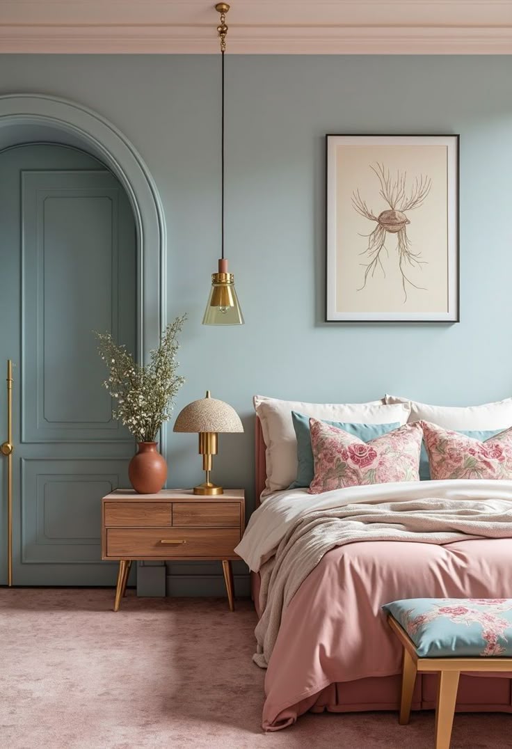 تبتعد لوحة ألوان غرف النوم في 2026 عن الدرجات الباردة