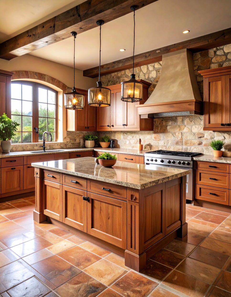 تتميز خزائن المطابخ التوسكانية الحديثة بالحد الأدنى من الزخارف