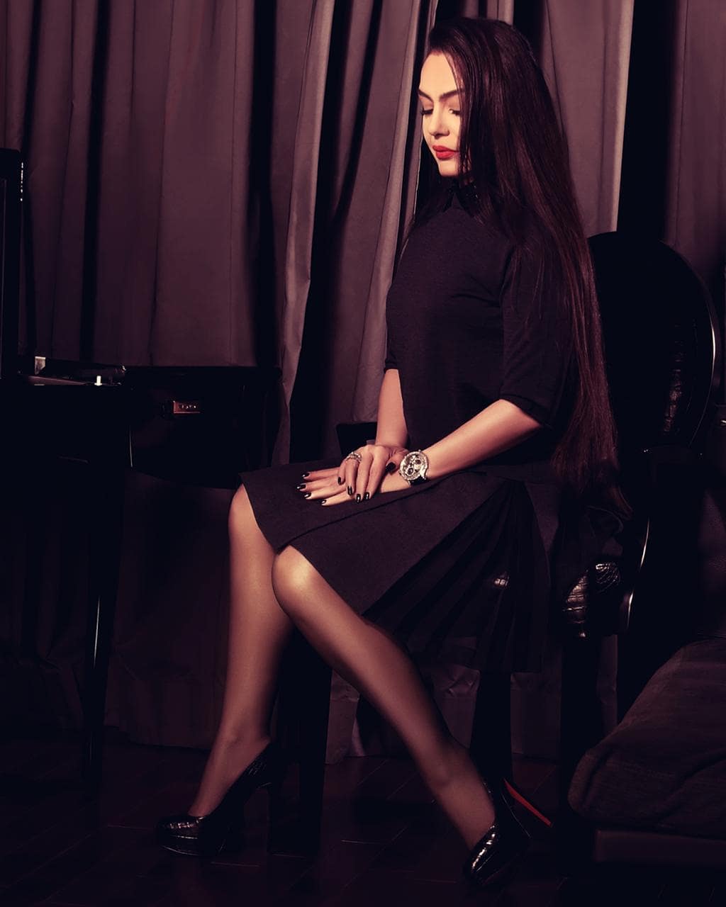 تتميز شريهان بشعرها الطويل منذ ظهورها (1)