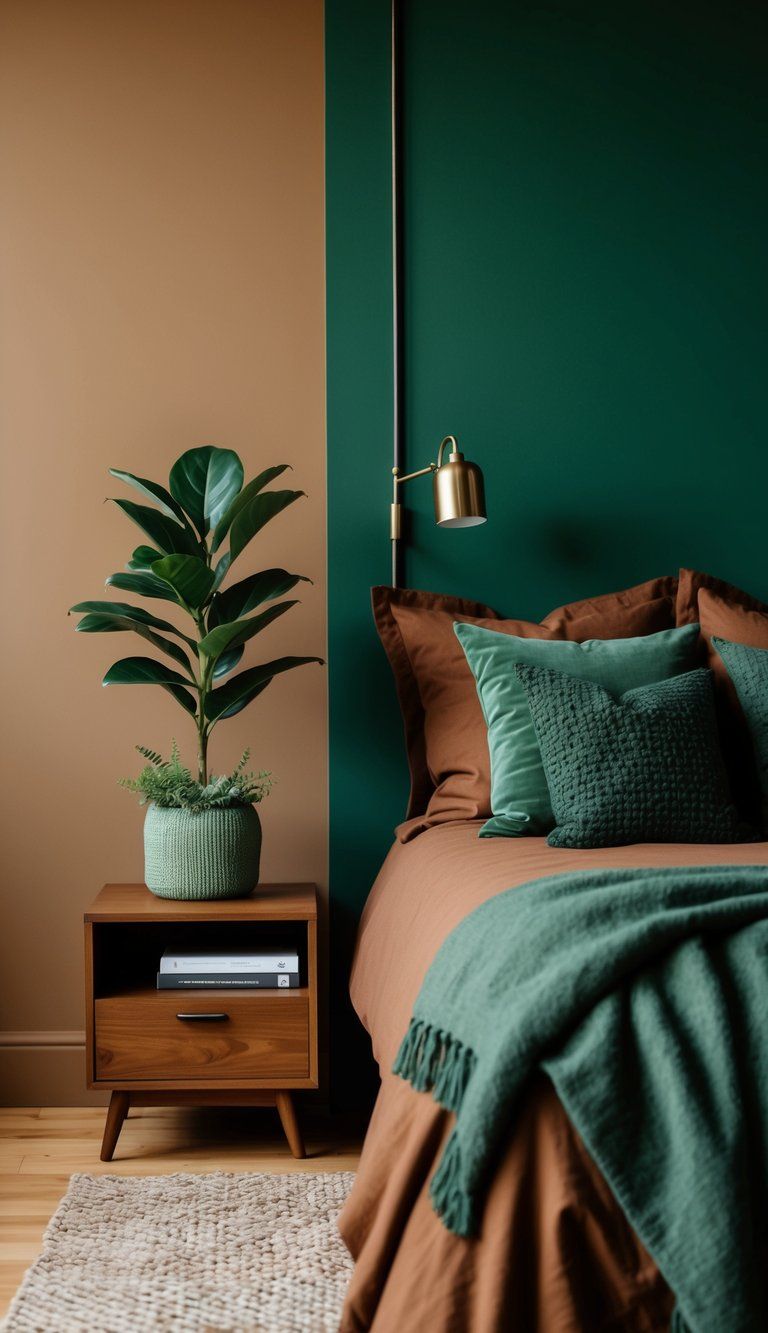 تزداد شعبية درجات البني مثل العسلي والكراميل في غرف النوم