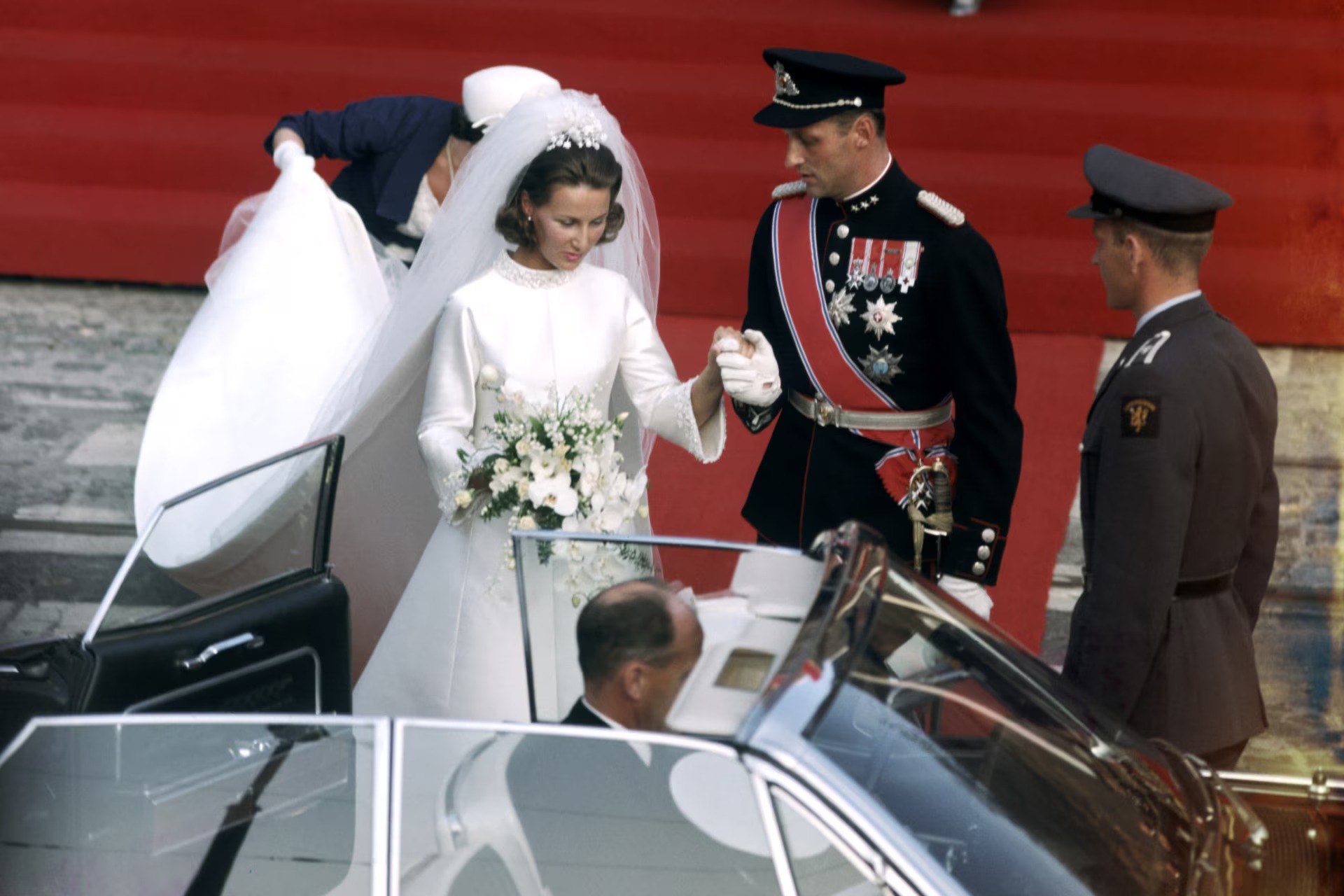 تزوج الزوجان في كاتدرائية أوسلو في 29 أغسطس 1968.