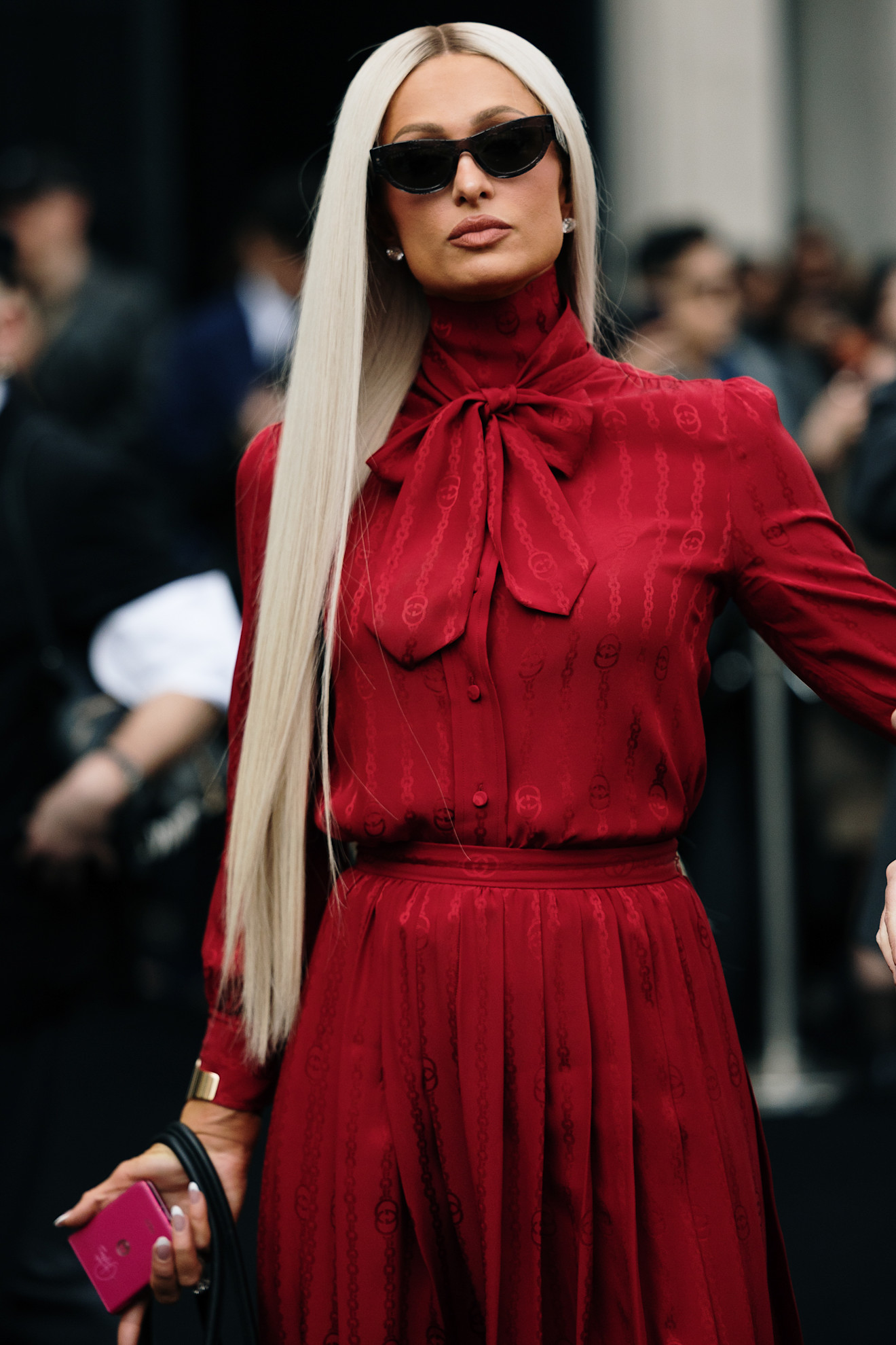 تسريحات مالسة مع صبغات الشعر البلاتيني