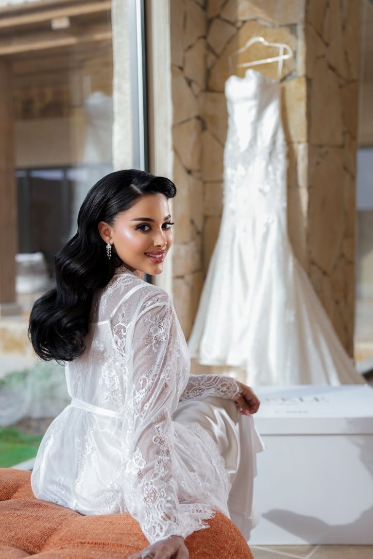 تسريحة عروس من تسريحات مصففة الشعر ليلي زيدان