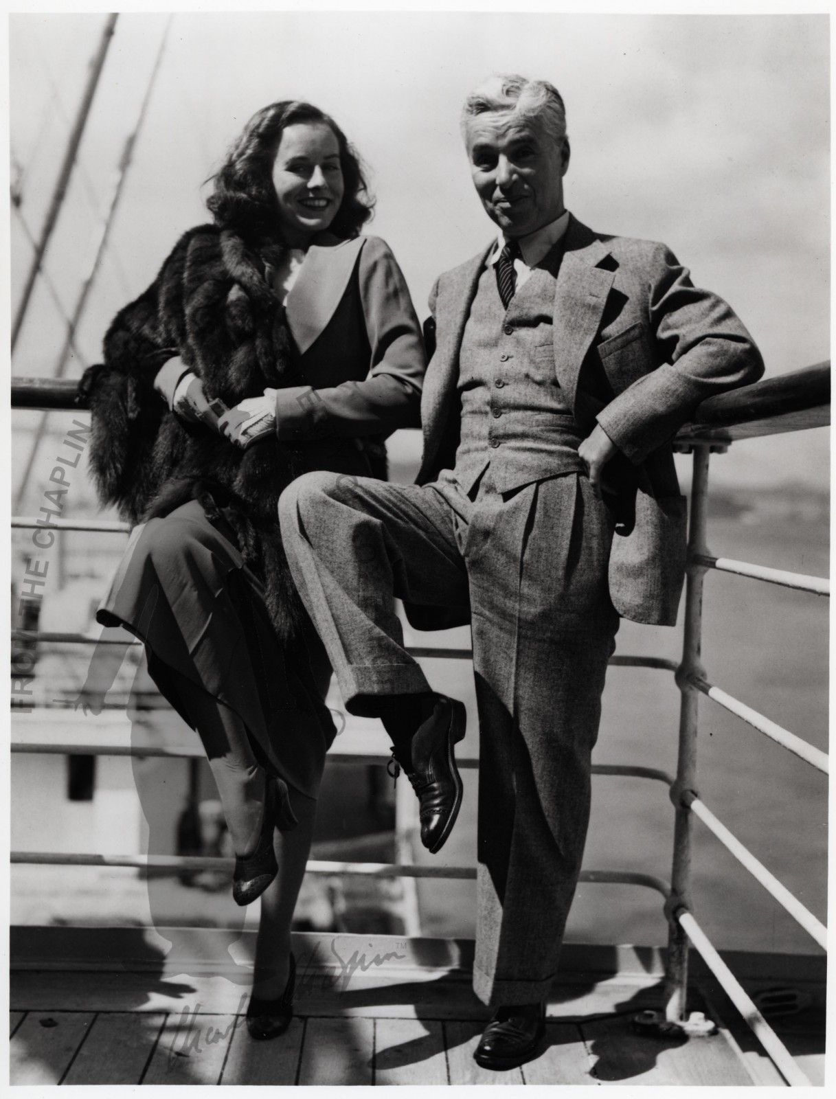 تشارلي شابلن Charlie Chaplin وبوليت غودارد Paulette Goddard