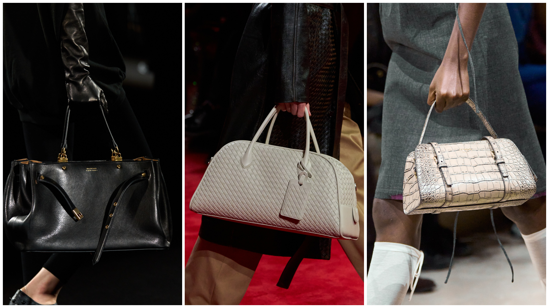 تصاميم تجمع بين الأناقة الكلاسيكية واللمسات العصرية من Prada وBottega Veneta وBalenciaga