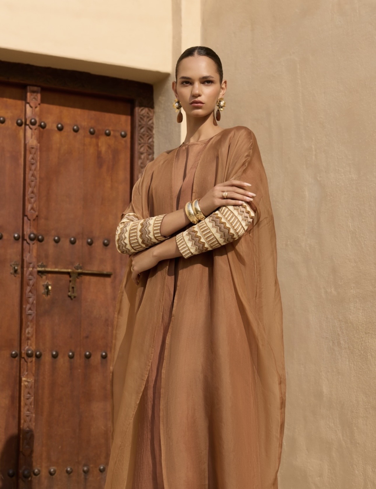 تصميم فاخر مع تطريز تقليدي من دال