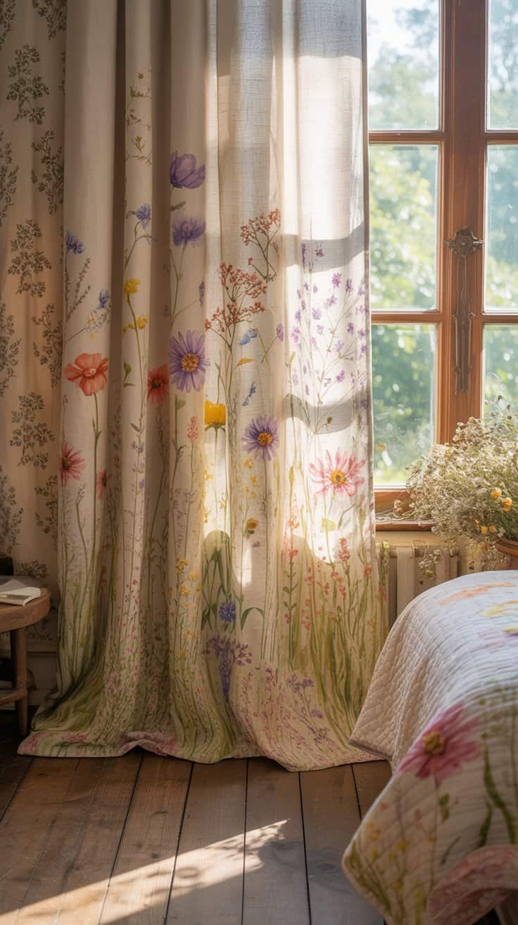 تضيف الستائر المنقوشة لمسة فورية من الطابع الشخصي إلى المساحة