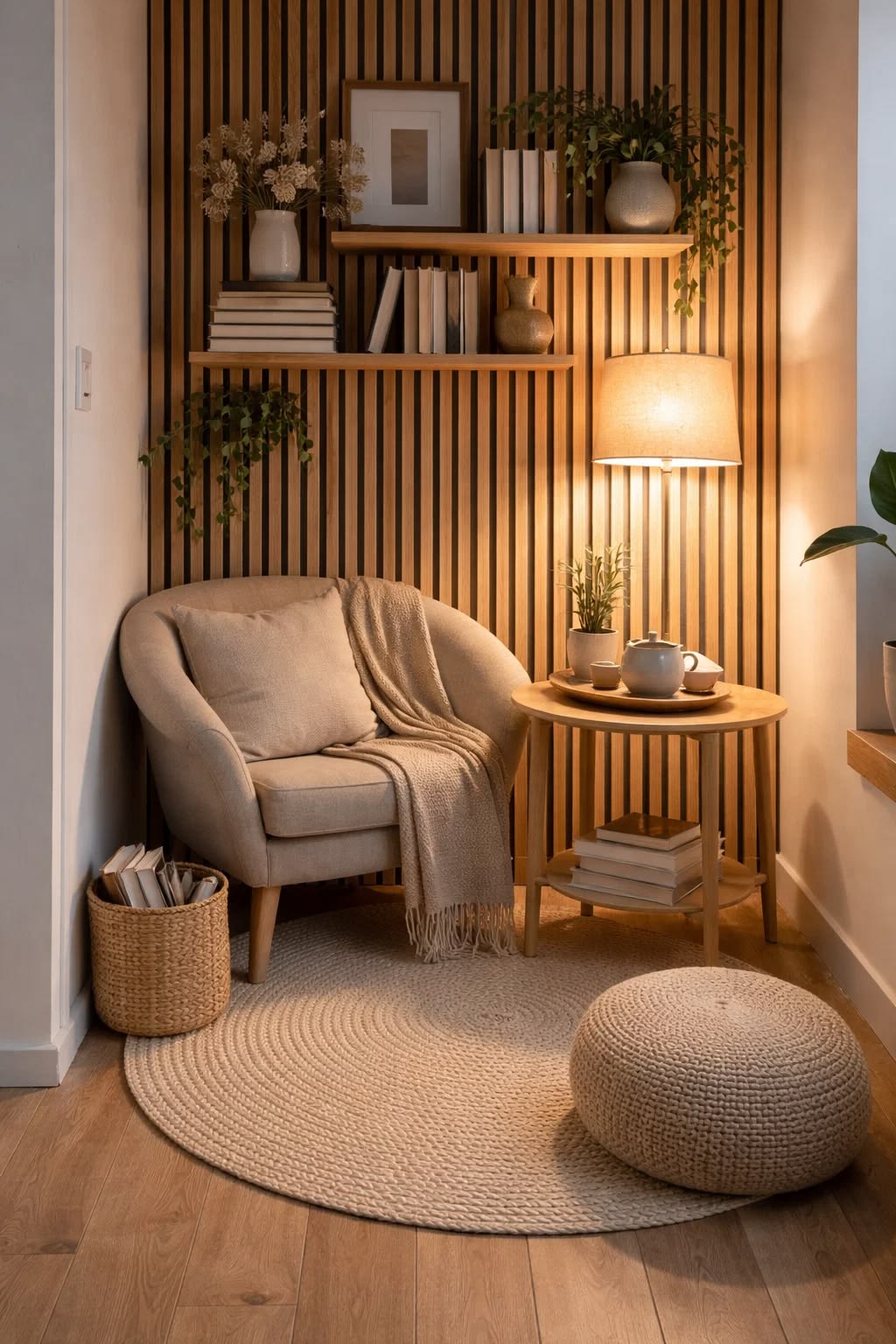 تغطية الجدران بالألواح الخشبية يضيف قيمة جمالية ومعمارية كبيرة للمساحة