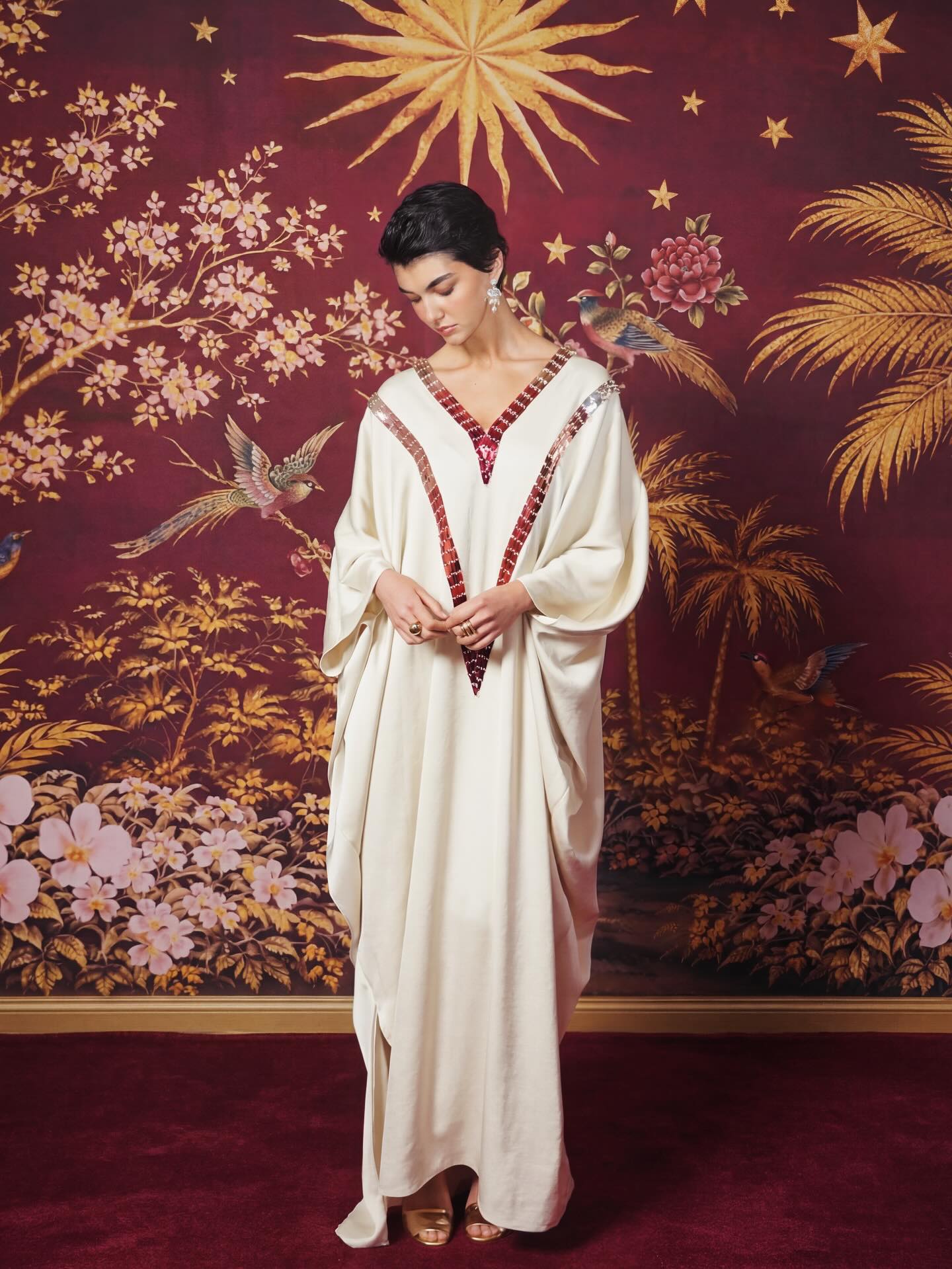 تفاصيل صغيرة وناعمة في تصاميم القفطان من المصممة ديما عياد