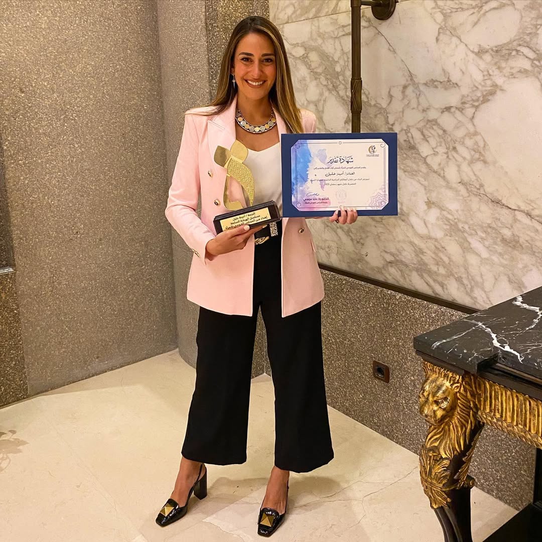 تكريم أمينة خليل عن مسلسل "الهرشة السابعة"