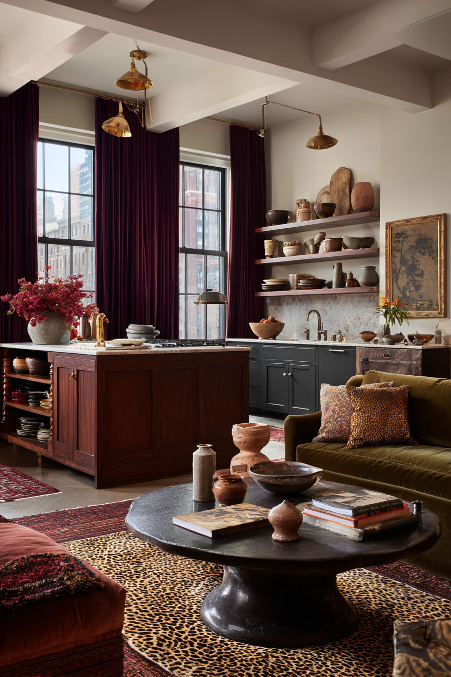 تناغم الألوان والخامات هو سر تقسيم المساحات المفتوحة بانسيابية