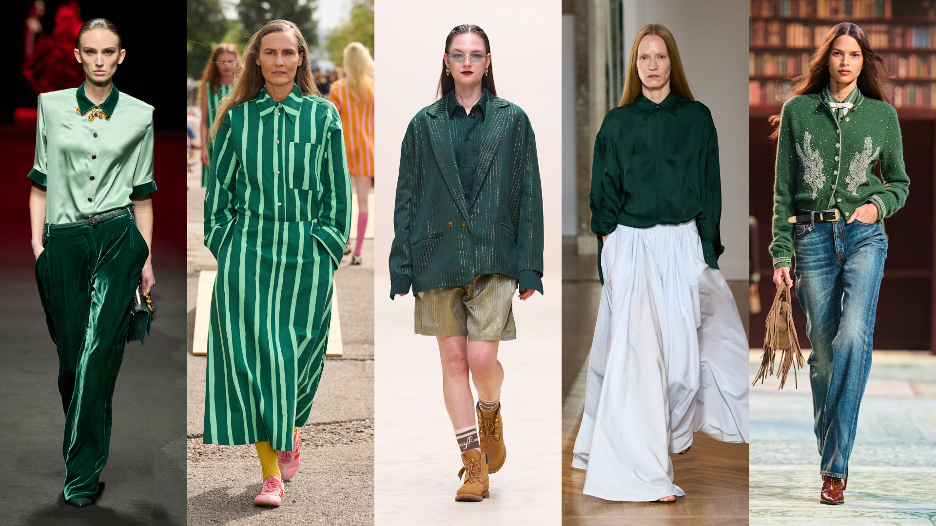 تنسيقات بتدرجات الأخضر النخيلي ‏