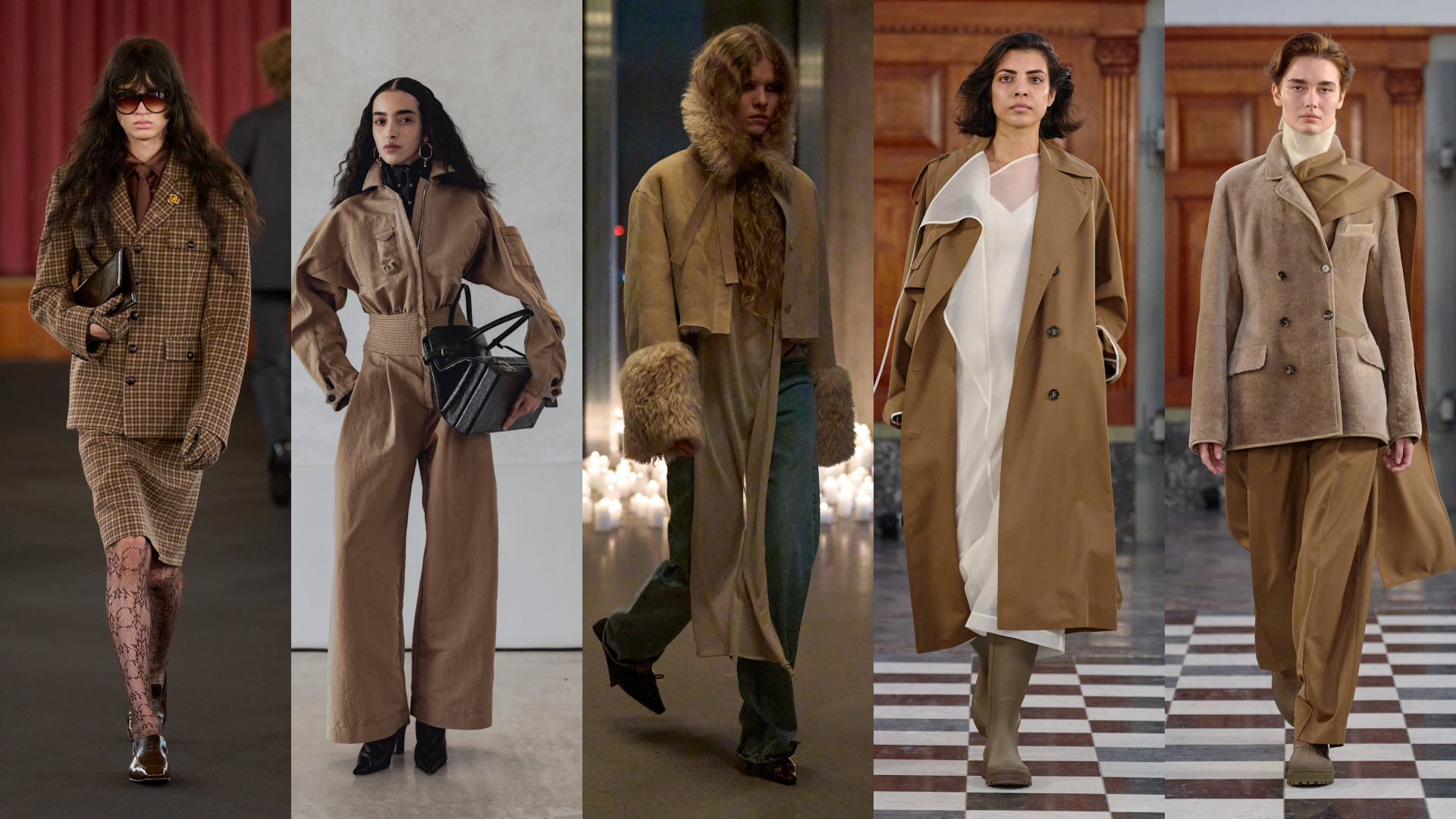 تنسيقات متعددة بلون الكراميل الترابي