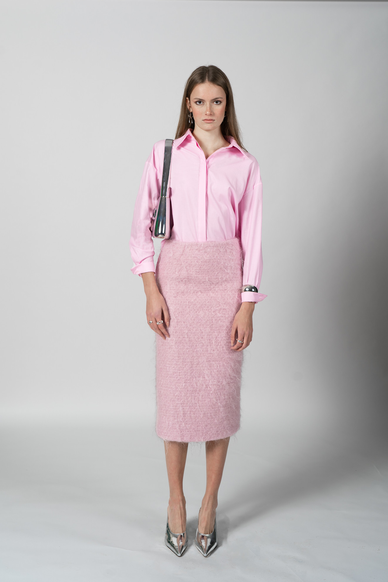 تنورة صوفية مستقيمة من Maison Nencioni