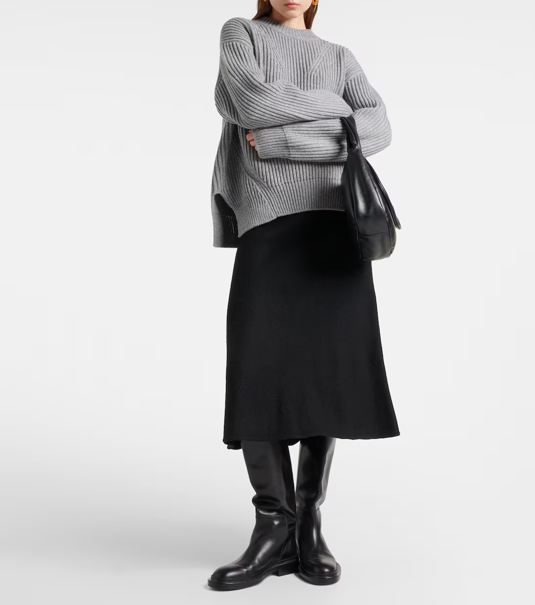 تنورة وكنزة من الصوف من Jil Sander