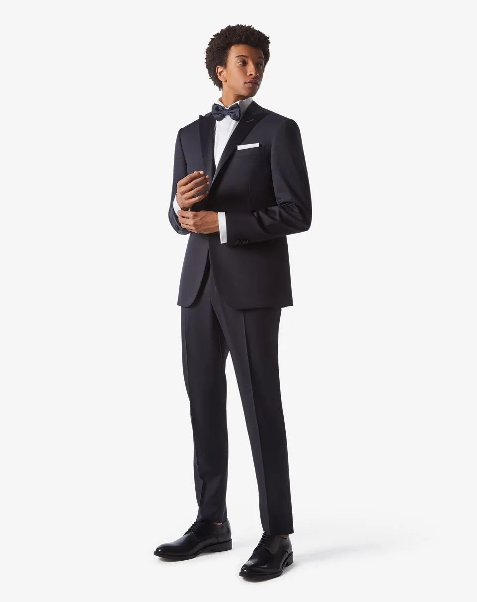 توكسيدو Corneliani من صوف S130 الأزرق الداكن