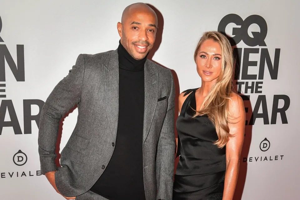 تييري هنري Thierry Henry ونيكول ميري Nicole Merry