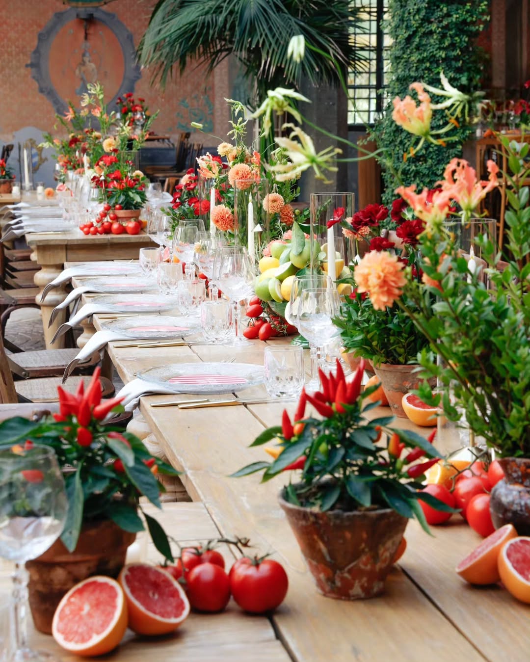 ثيم الحمضيات في اعراس الخريف