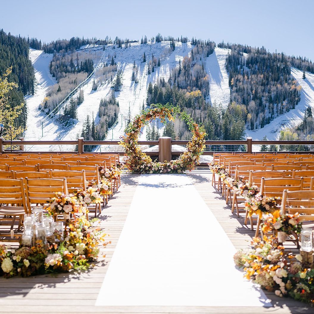 ثيم زفاف على الثلج