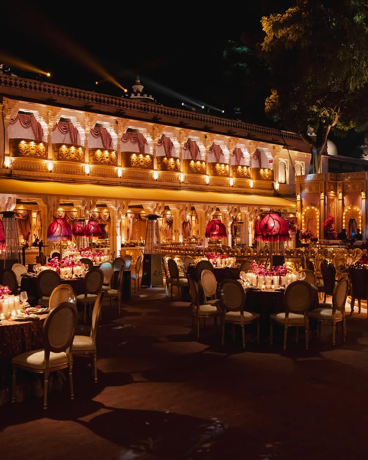 جانب من ديكورات الحفل 