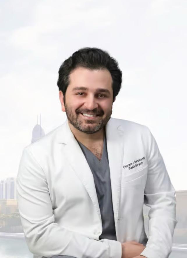 جراح التجميل والترميم الدكتور جورج سماحه بمشفى قطينه في دبي