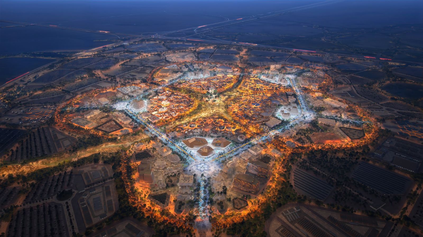 جناح المملكة أيقونة هندسية تجسد هوية المملكة وطموحاتها المستقبلية