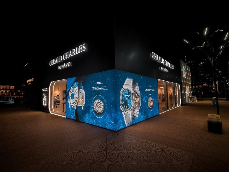 جناح Gerald Charles المبهر في أسبوع الساعات في دبي