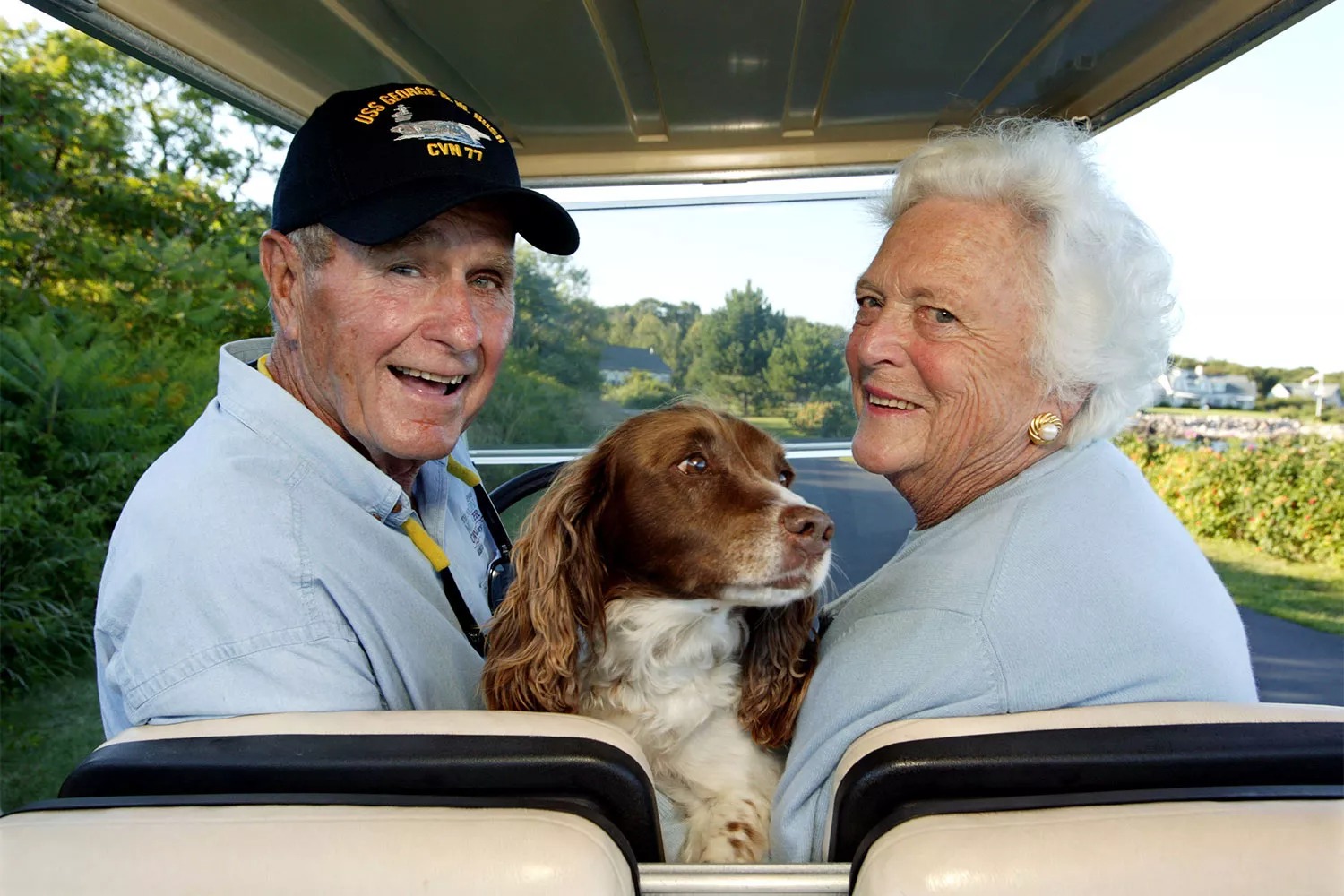 جورج بوش الأب George H. W. Bush وباربرا بوش Barbara Bush