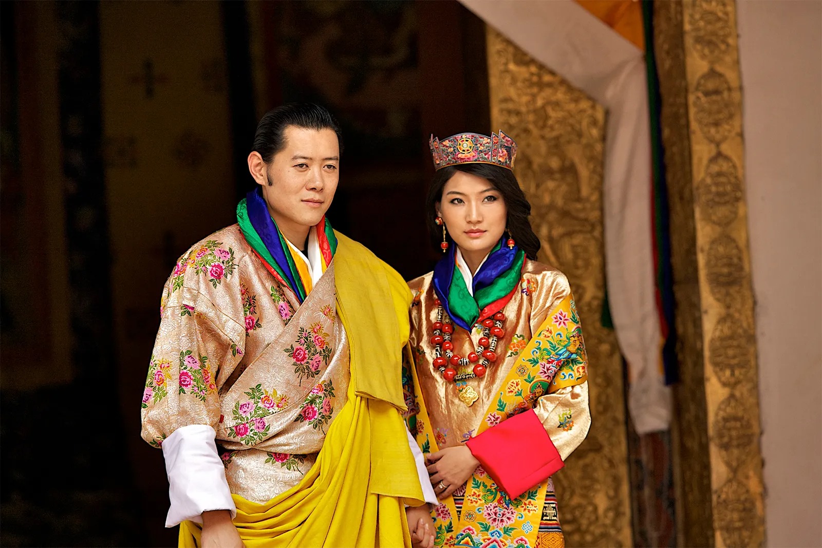 جيتسون بيما Jetsun Pema والملك جيغمي خيسار نامجيل وانغتشوك Jigme Khesar Namgyel Wangchuck