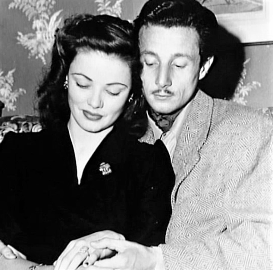 جين تيرني Gene Tierney وأوليغ كاسيني Oleg Cassini