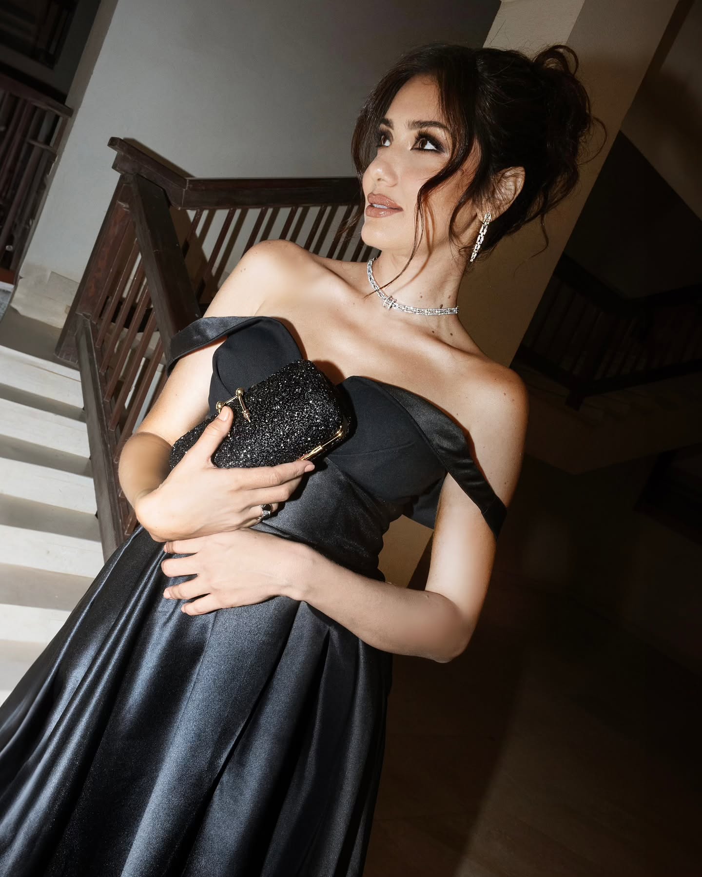 جيهان الشماشرجي بقطع مجوهرات ماسية من دار بولغري BVLGARI