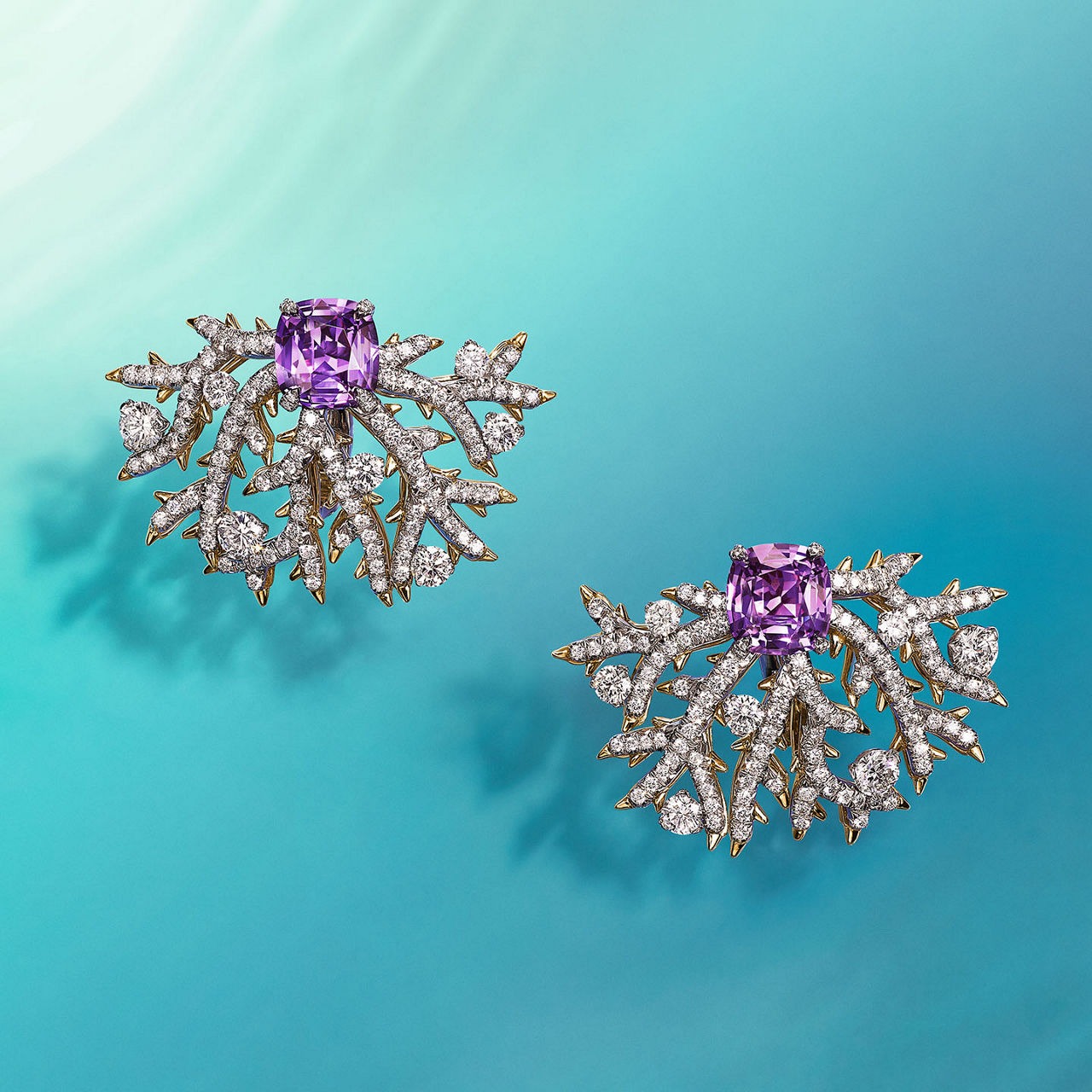 حجر الياقوت البنفسجي في مجوهرات Tiffany & Co