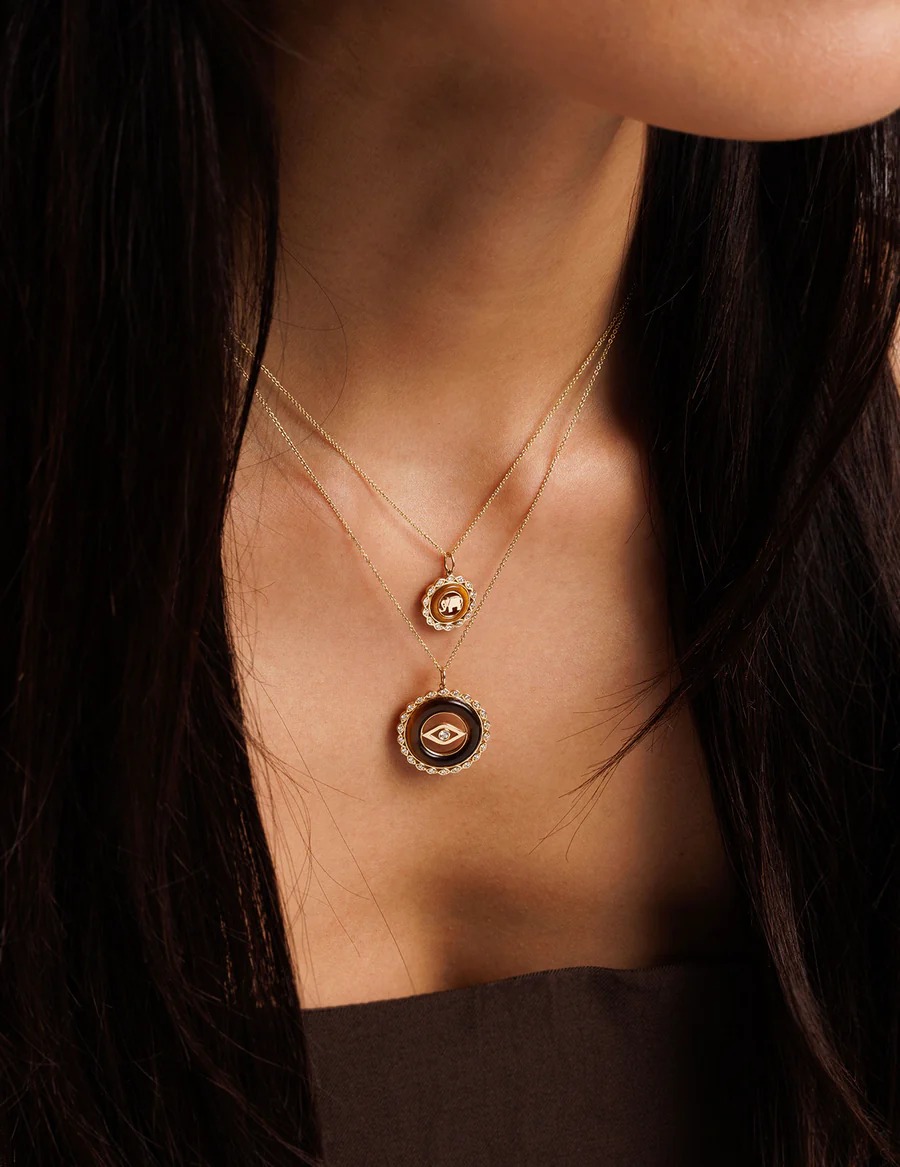 حجر عين النمر في قلائد من  Sydney Evan