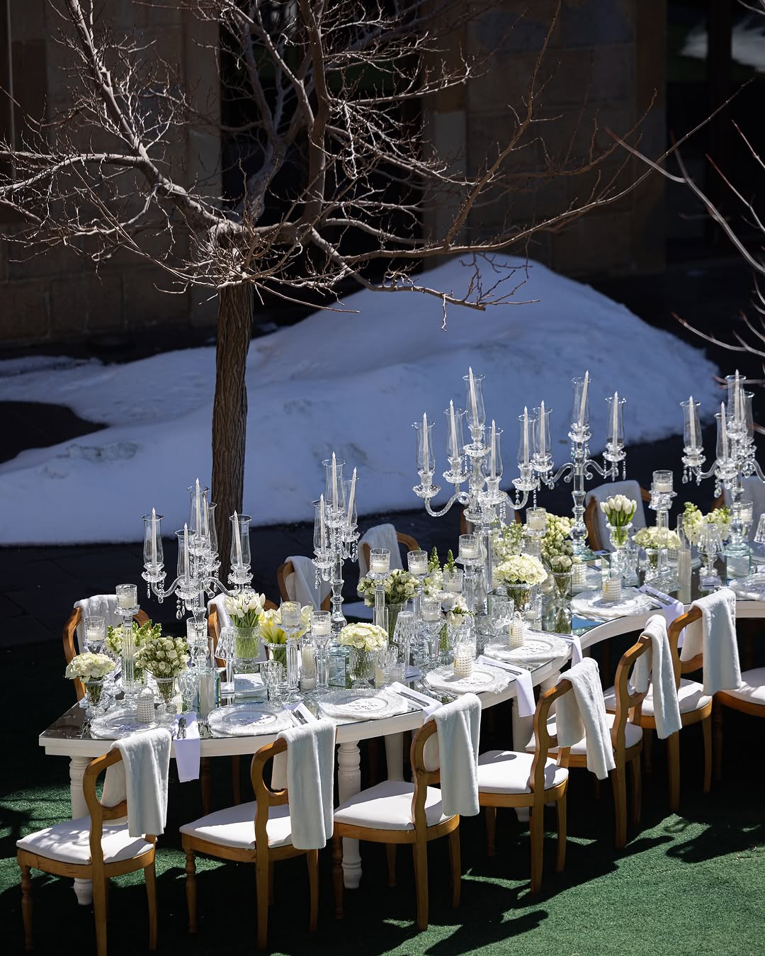 حفل بين أحضان الثلج في أجواء رومانسية تنظيم الياس خليل