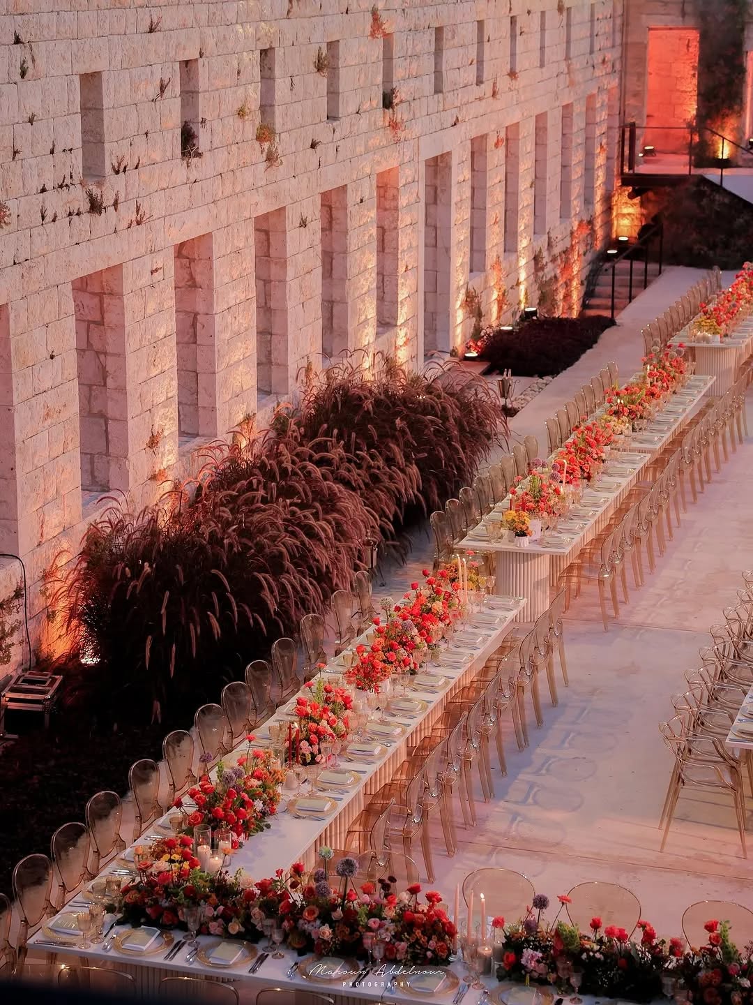 حفل زفاف بالهواء الطلق تنظيم weplantevents
