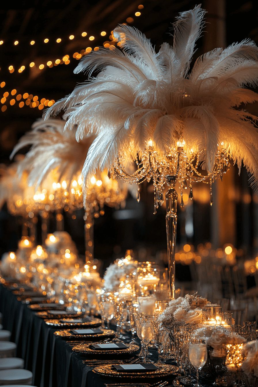 حفل زفاف بثيم الآرت ديكو من   الصورة من  Pinterest