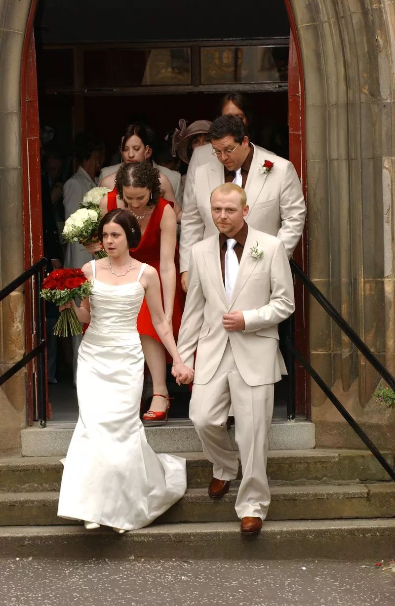 حفل زفاف سايمون بيغ Simon Pegg ومورين ماكان Maureen McCann في أوران مور Òran Mór في غلاسكو