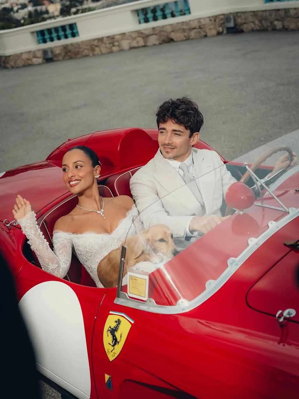 حفل زفاف شارل لوكلير Charles Leclerc وألكسندرا سانت مليو Alexandra Saint Mleux