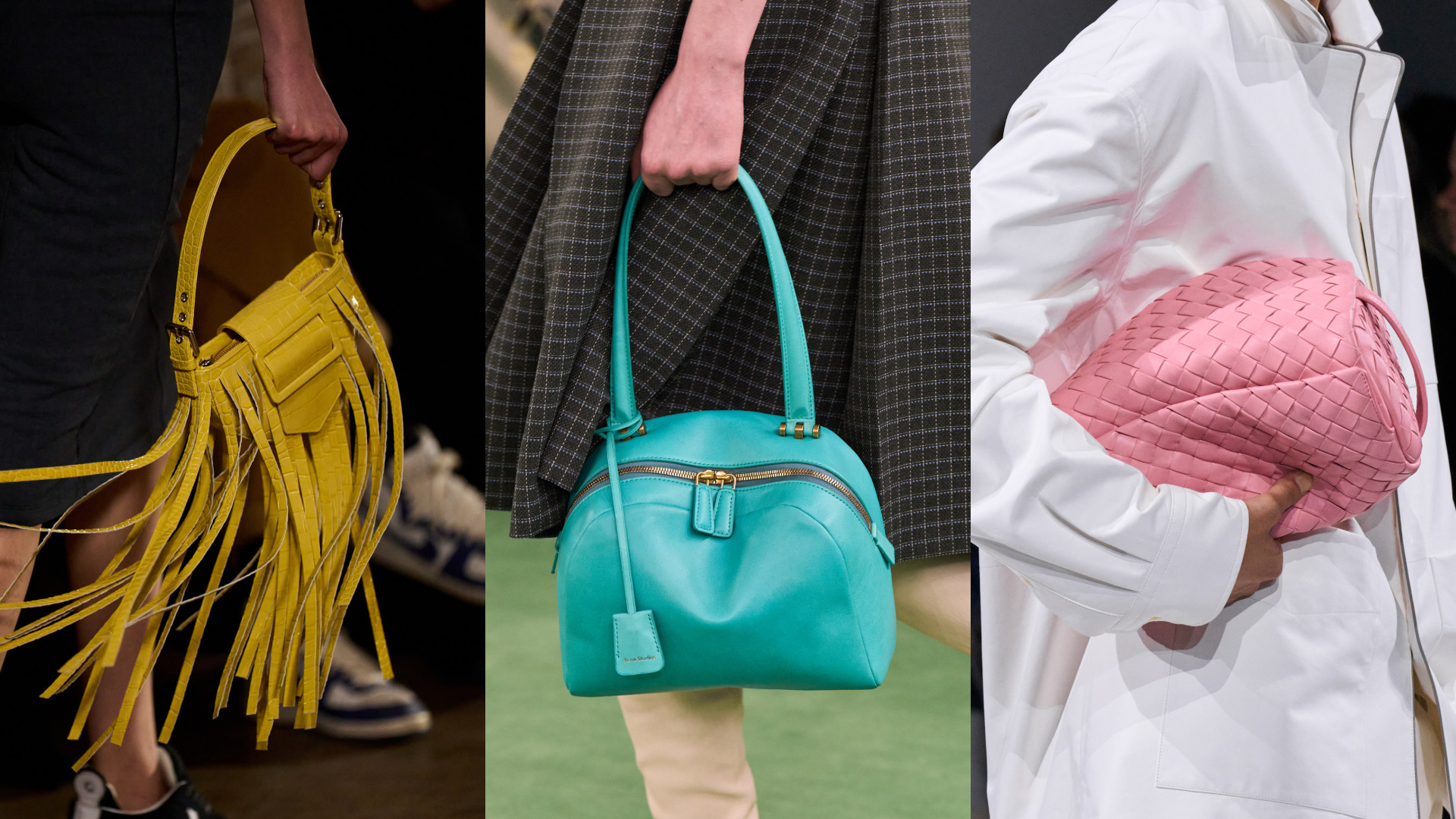 حقائب بألوان جريئة