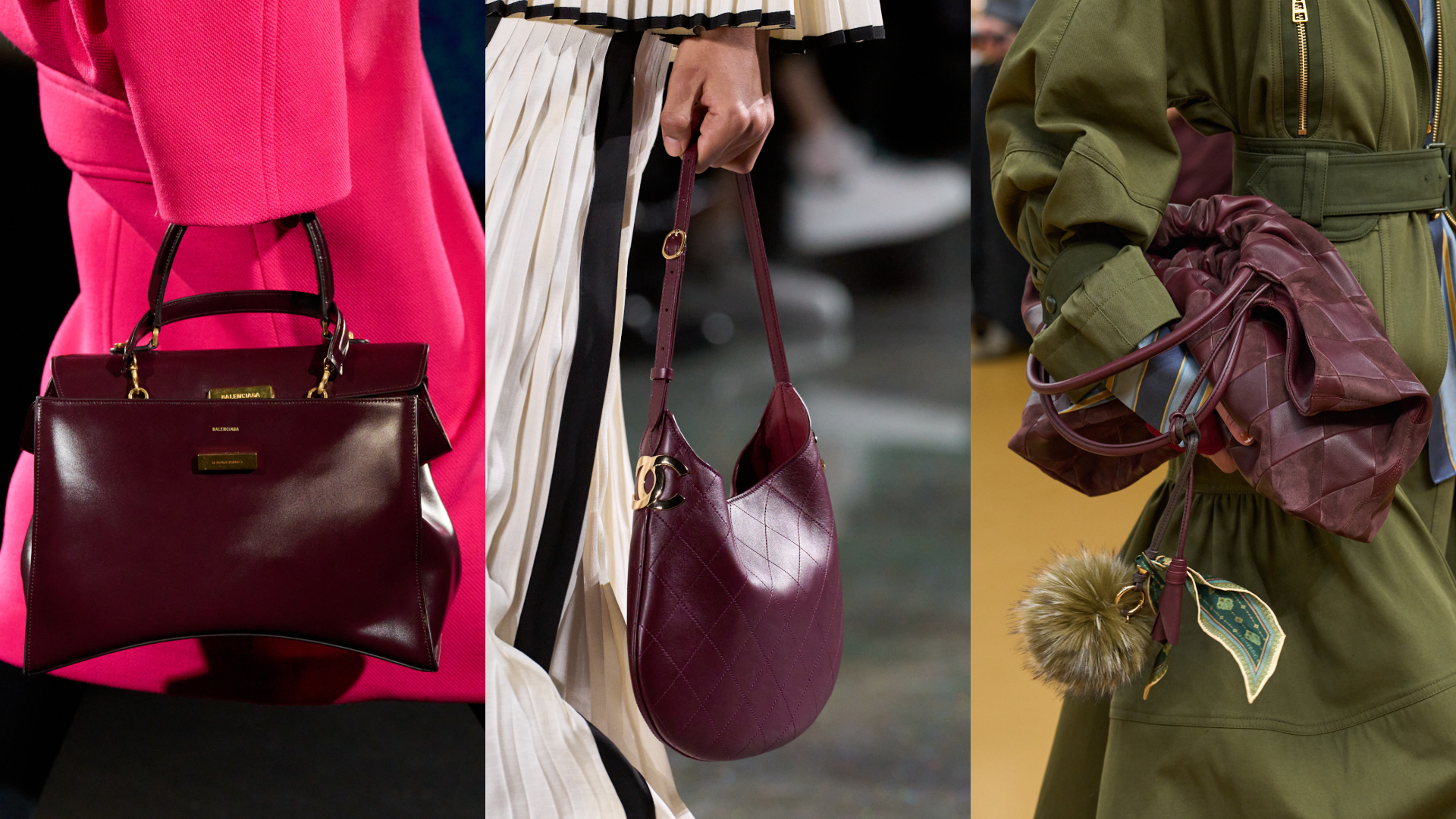 حقائب من مجموعات الأزياء الجاهزة لخريف وشتاء 2026 و2027 من Chanel وBalenciaga و Zimmermann
