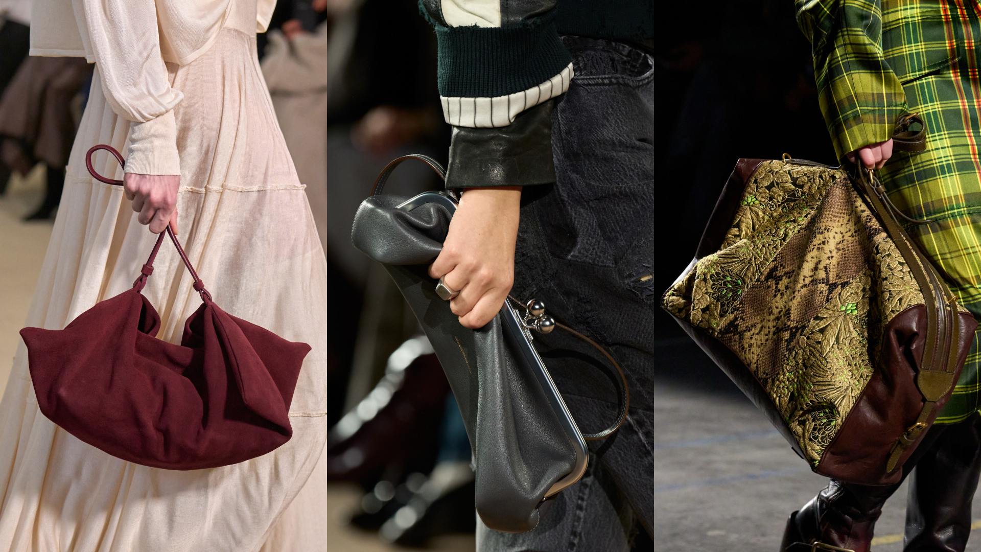 حقائب من مجموعات الأزياء الجاهزة لخريف وشتاء 2026 و2027 من Coachو Altuzarra و Dries Van Noten