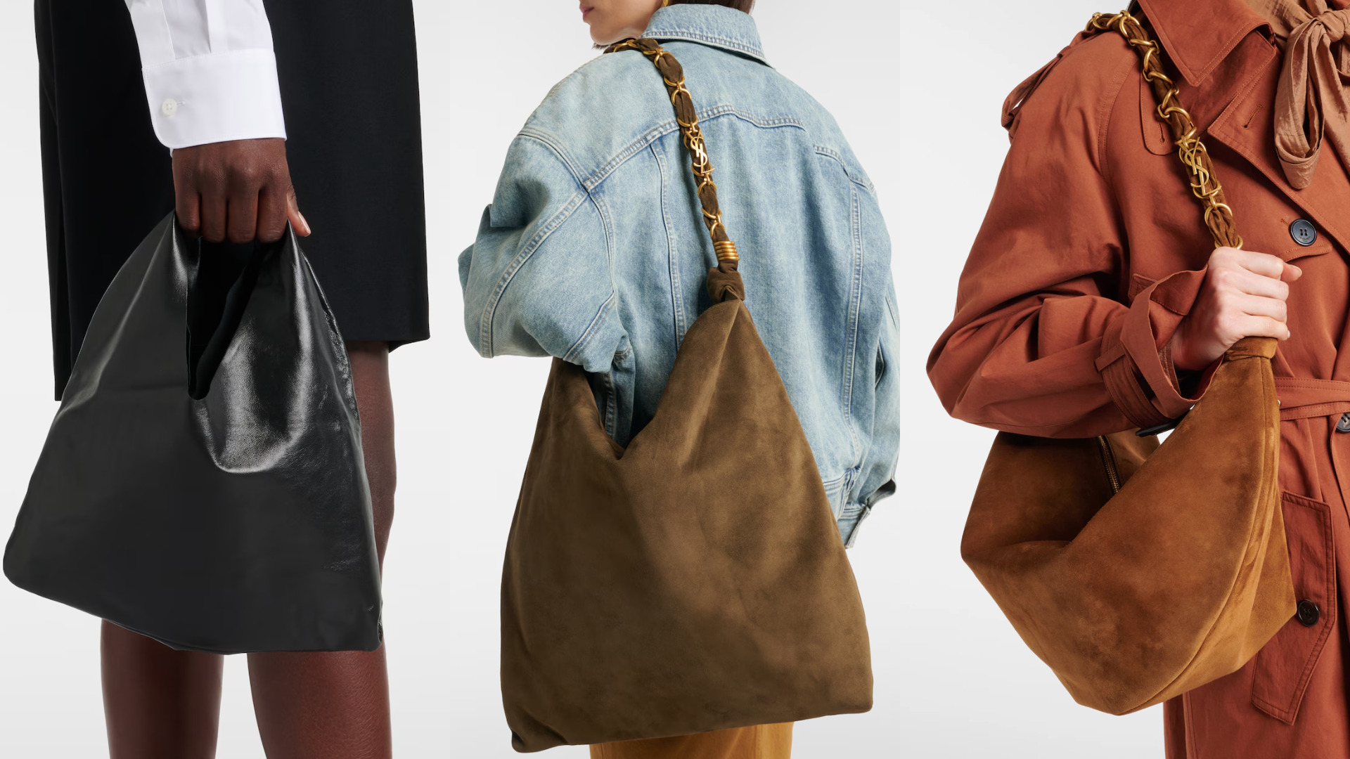 حقائب Slouchy من Saint Laurent وThe Row