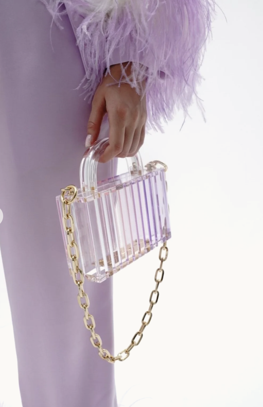 حقيبة أكريليك من L'Afshar