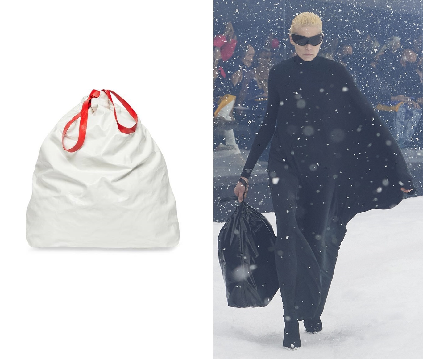 حقيبة ‏luxury trash bag‏ ‏من بالنسياغا ‏