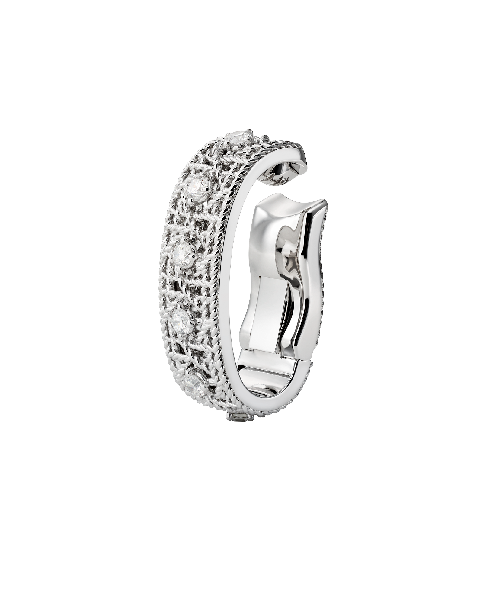 حلية أذن My Dior (Ear Cuff) مصنوعة من الذهب الأبيض والماس
