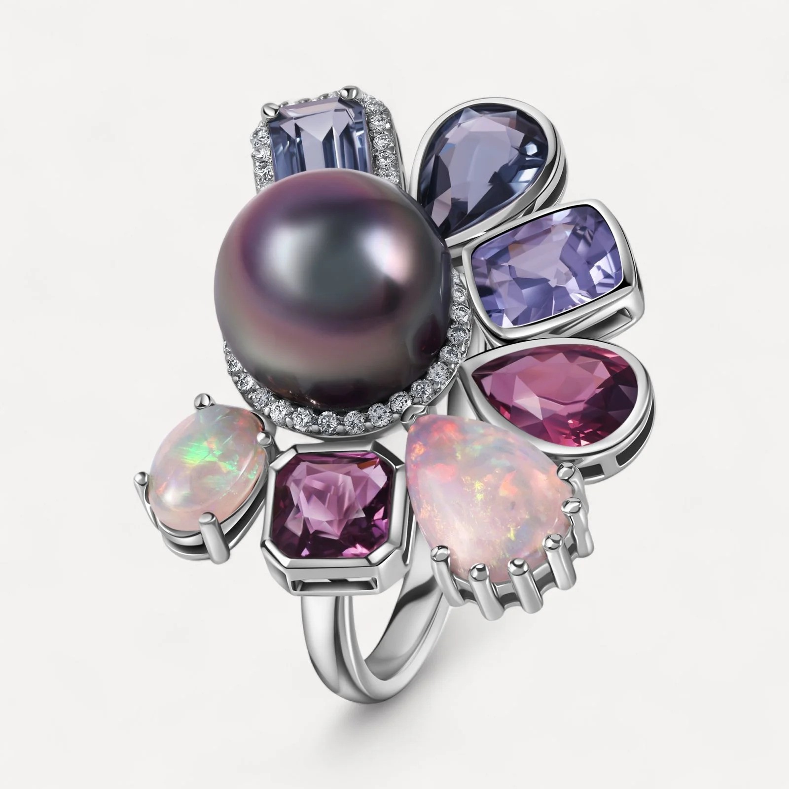 خاتم  مرصع بالأحجار من   Mariyeh Ghelichkhani